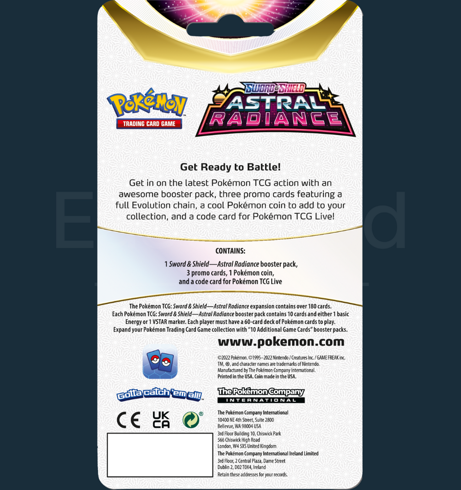 Pokemon - Sword &amp; Shield Astral Radiance Premium Checklane Blister Swampert