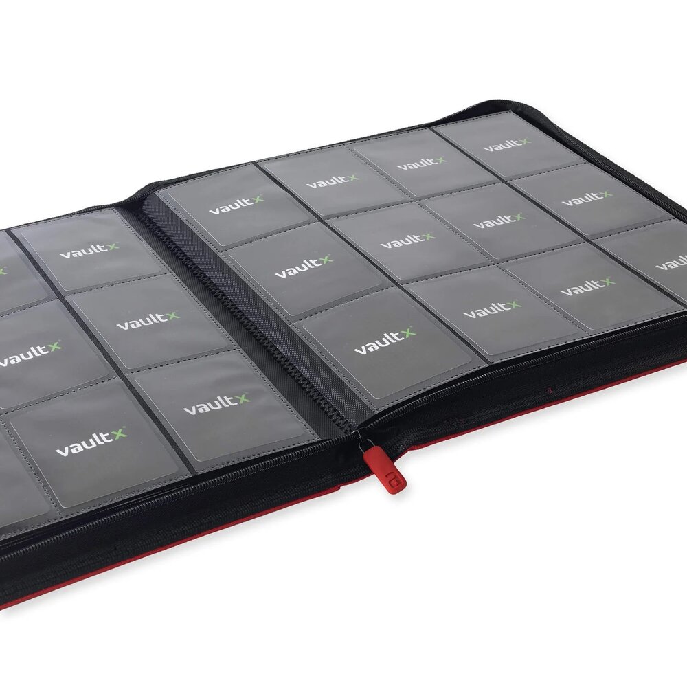 Vault X - Zip Binder 12-pocket Rood
