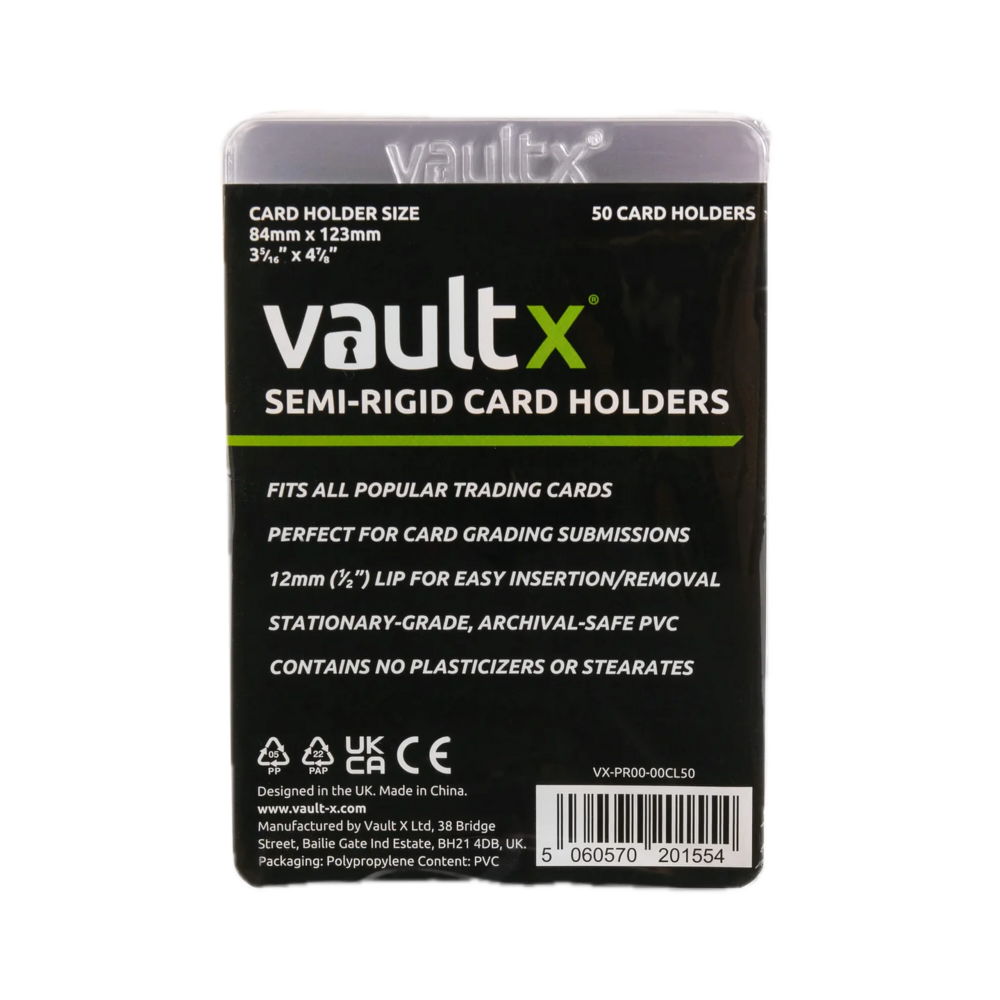 Vault X - Semi-rigid Card Holders 50-pack