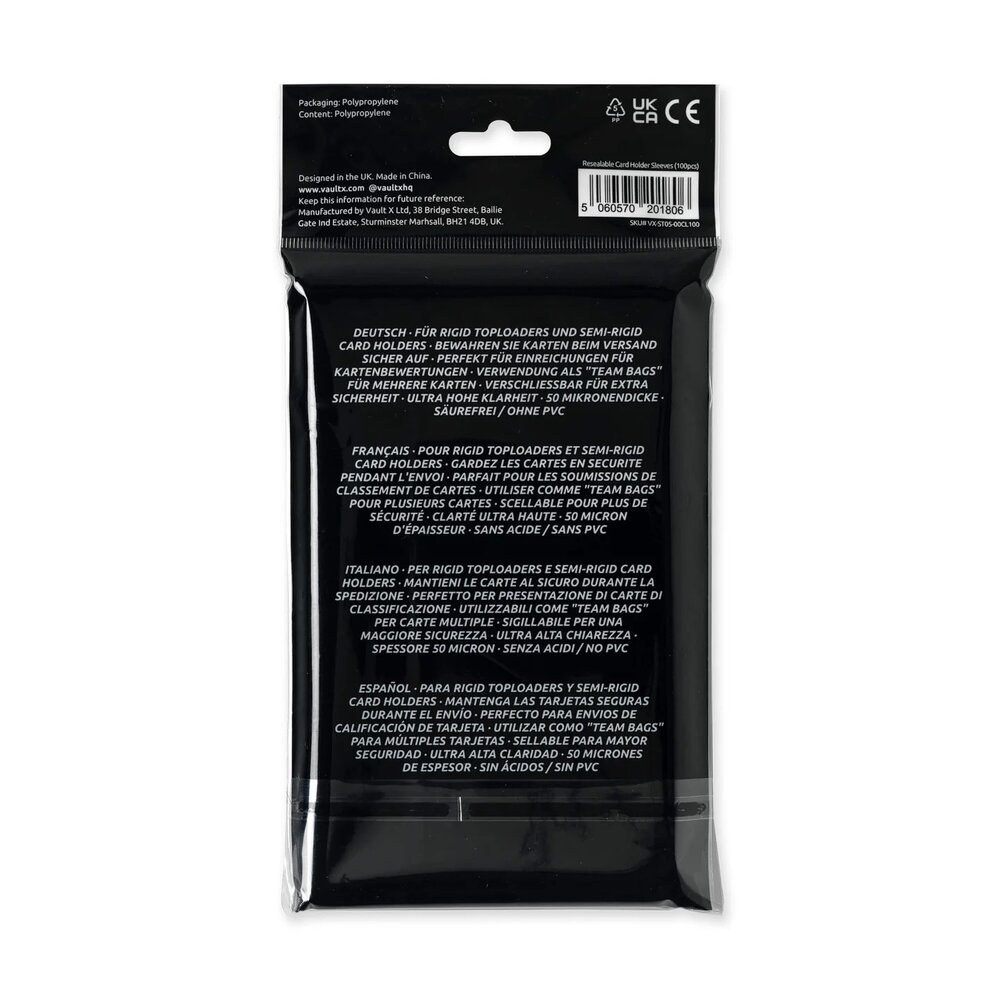 Vault X - Card Holder Sleeves (100-Sleeves)