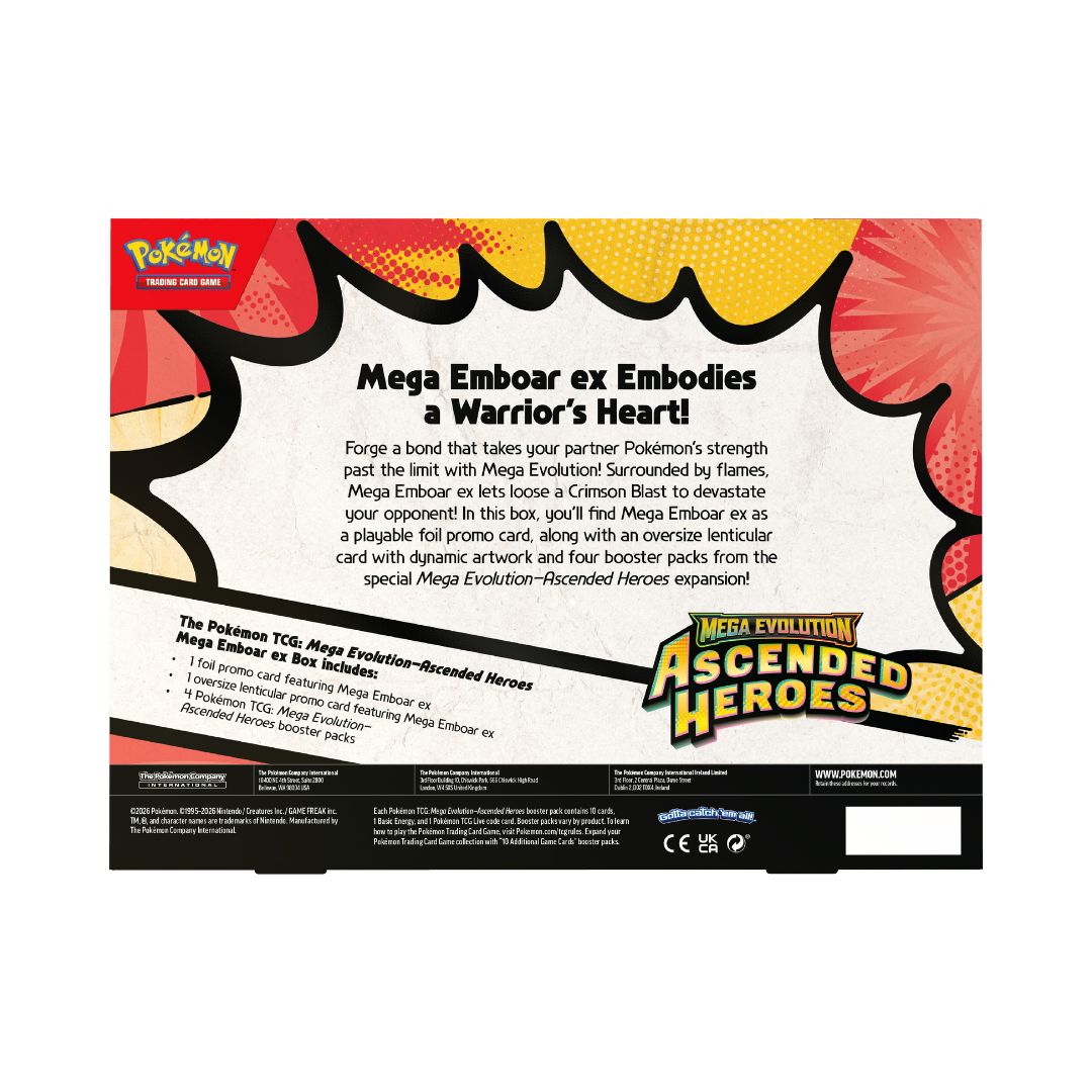 Ascended Heroes Mega Emboar ex Box