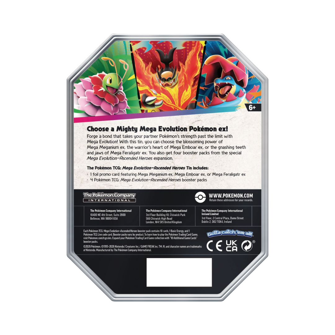 Ascended Heroes Mega Meganium ex Tin