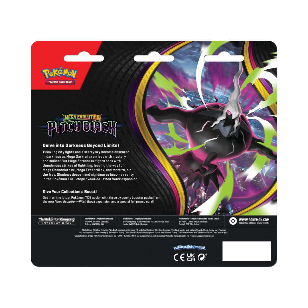 Pitch Black 3 Pack Blister Binacle