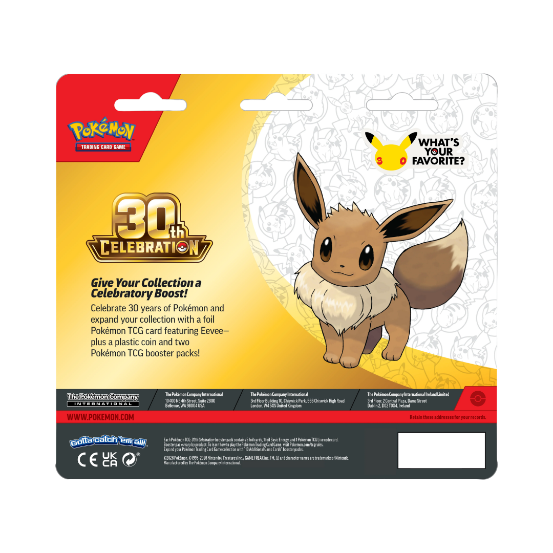 30th Celebration 2-Pack Blister Eevee