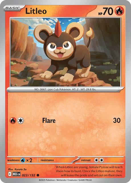 023/132 MEG - Litleo Reverse Holofoil