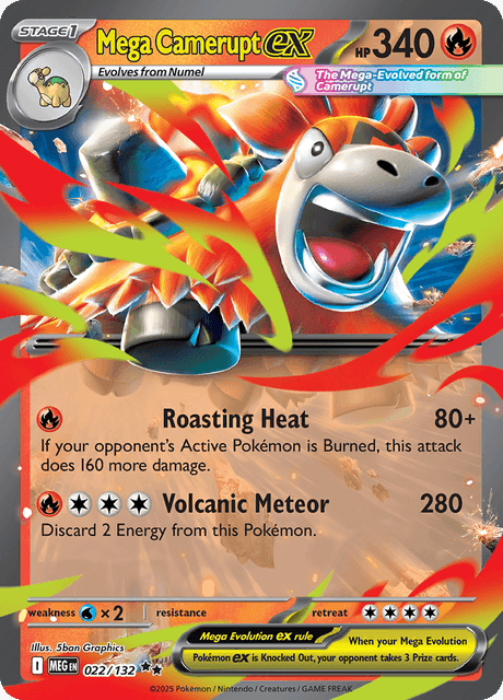 022/132 MEG - Mega Camerupt Ex