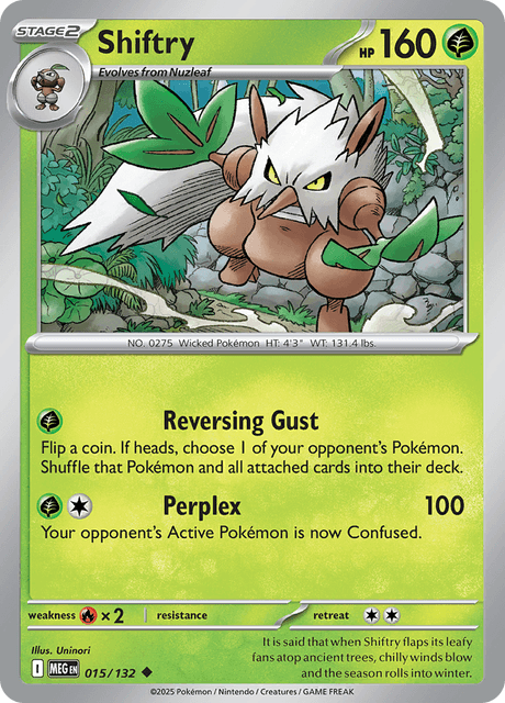 015/132 MEG - Shiftry Reverse Holofoil