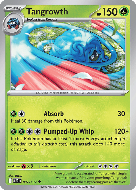 007/132 MEG - Tangrowth Reverse Holofoil