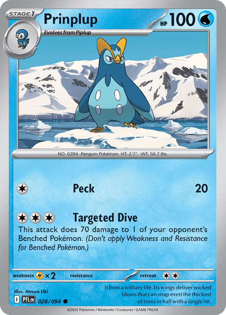 028/094 PFL - Prinplup Reverse Holofoil