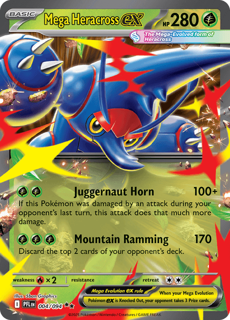 004/094 PFL - Mega Heracross Ex