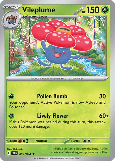 003/094 PFL - Vileplume Reverse Holofoil