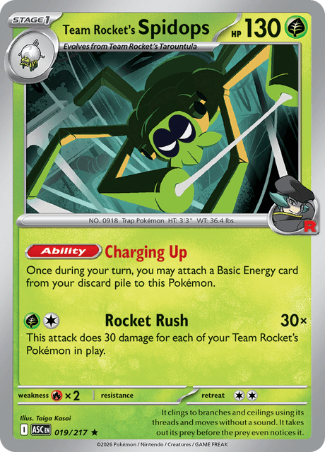 019/217 ASC - Team Rocket's Spidops Team Rocket