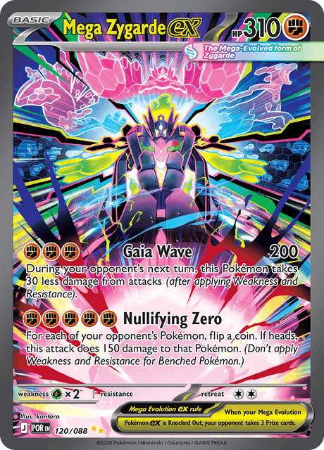 120/088 POR - Mega Zygarde Ex