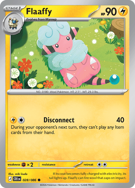 028/086 CRI - Flaaffy Reverse Holofoil