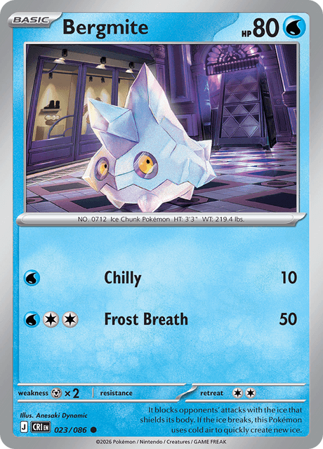 023/086 CRI - Bergmite Reverse Holofoil