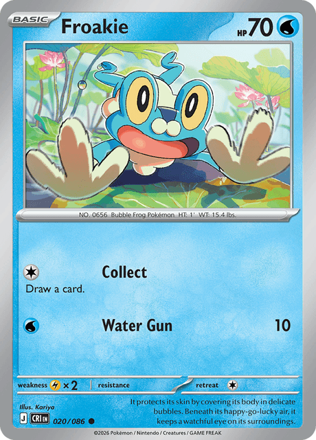 020/086 CRI - Froakie Reverse Holofoil
