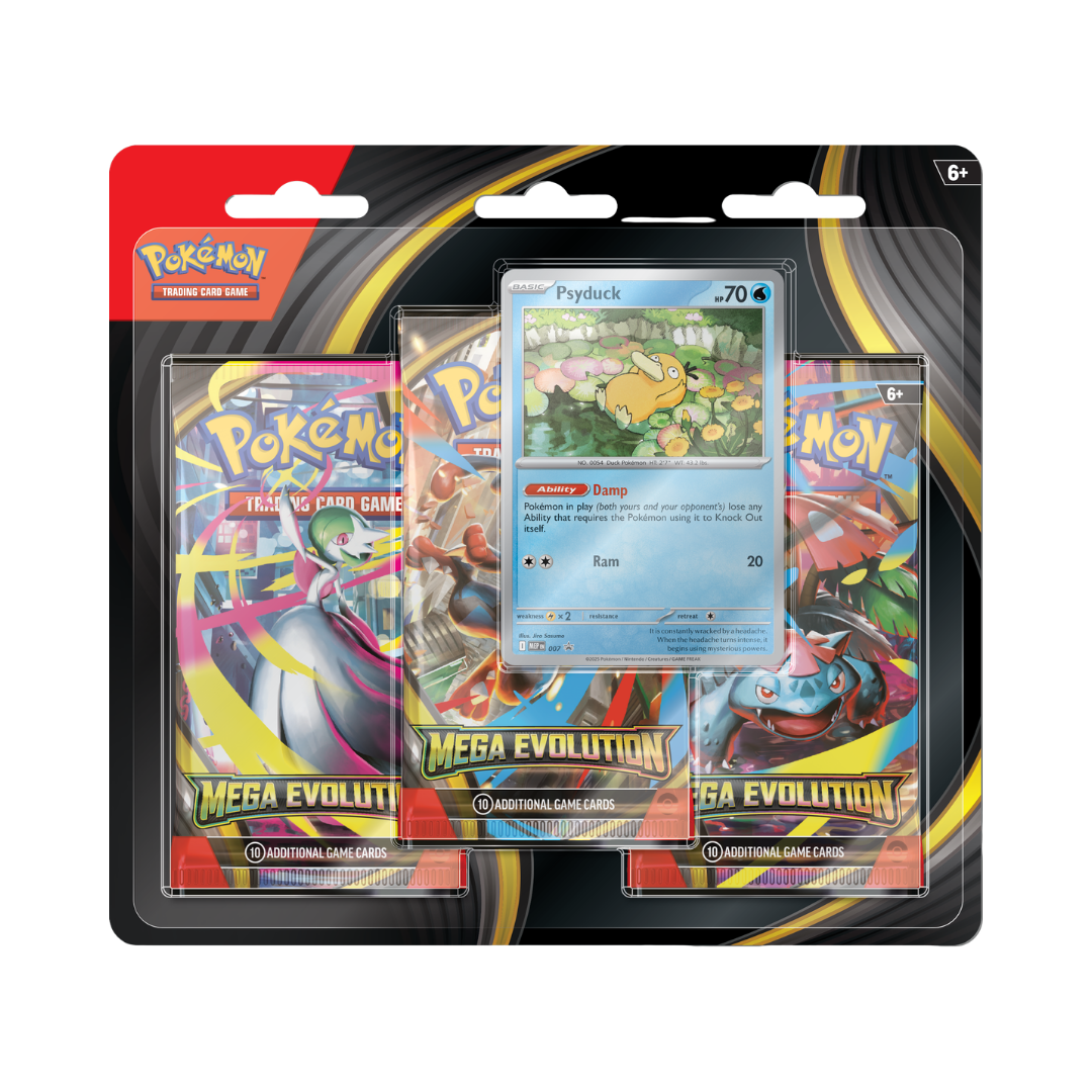 Mega Evolution 3 Pack Blister Psyduck