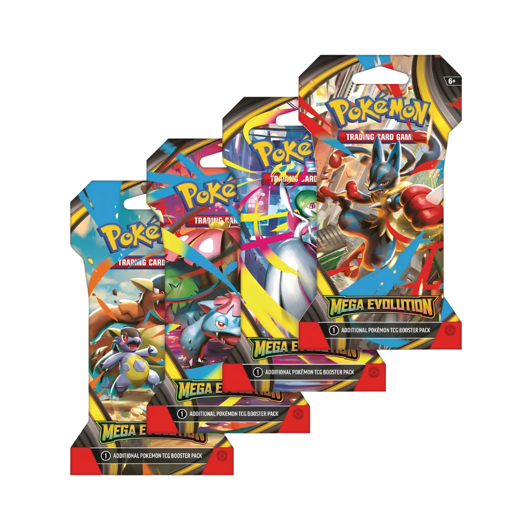 Mega Evolution Sleeved Booster Pack Art Bundle [Set of 4]