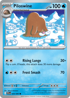 024/094 PFL Piloswine Reverse Holofoil
