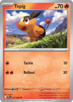 011/086 WHT - Tepig
