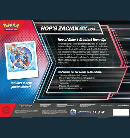 Pokemon - Hop&rsquo;s Zacian ex Box