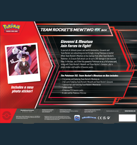 Pokemon - Team Rocket&#039;s Mewtwo EX Box