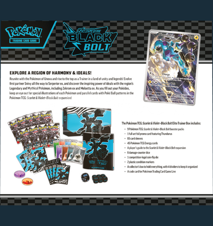 Pokemon - Black Bolt Elite Trainer Box (MAX 1 P.P.)