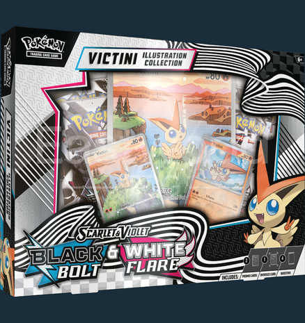 Pokemon - Black Bolt &amp; White Flare Unova Victini Illustration Collection (MAX 2 P.P.)