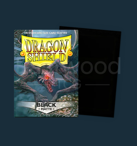 Dragon Shield Black - Matte Sleeves - Standard Size