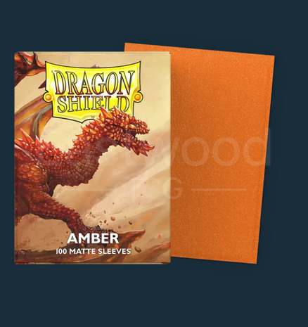 Dragon Shield Amber - Matte Sleeves - Standard Size