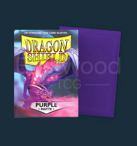 Dragon Shield Purple - Matte Sleeves - Standard Size