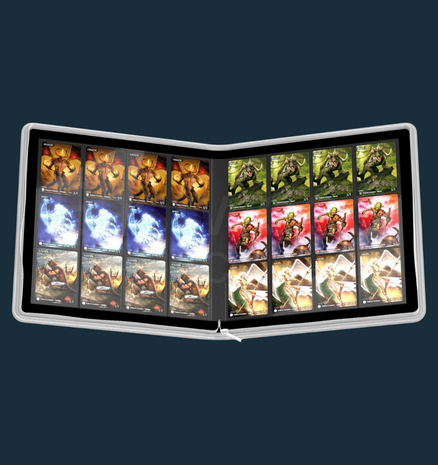 Ultimate Guard Zipfolio 480 24-Pocket Xenoskin - White