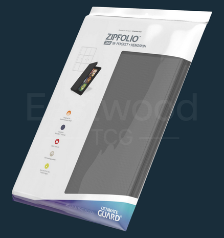 Ultimate Guard Zipfolio 360 18-Pocket Xenoskin - Grey