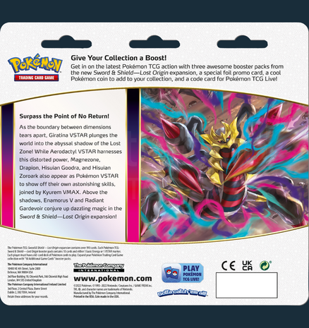 Pokemon - Sword &amp; Shield Lost Origin 3-pack Blister Weavile