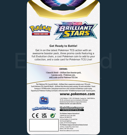 Pokemon - Sword &amp; Shield Brilliant Stars Premium Checklane Blister Salamence