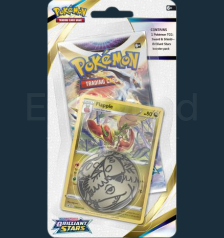 Pokemon - Sword &amp; Shield Brilliant Stars Checklane Blister Flapple