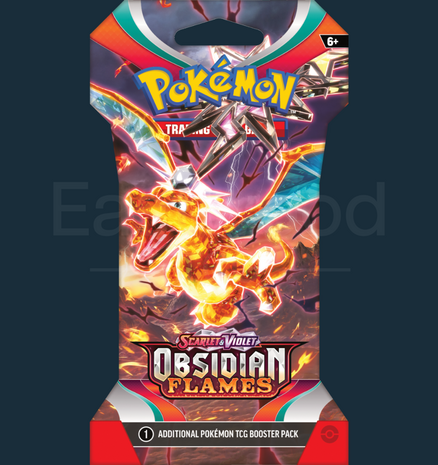 Pokemon - Scarlet &amp; Violet Obsidian Flames Sleeved Booster