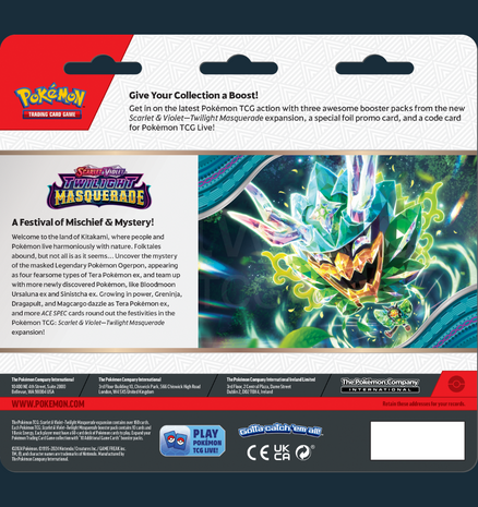 Pokemon - Scarlet &amp; Violet Twilight Maquerade 3-Pack Blister Revavroom