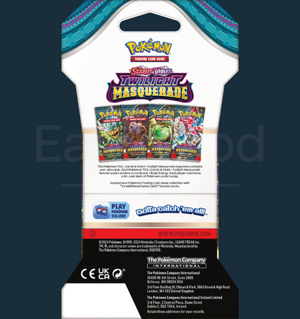 Pokemon - Scarlet &amp; Violet Twilight Masquerade Sleeved Booster