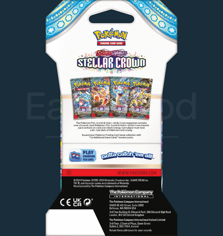 Pokemon - Scarlet &amp; Violet Stellar Crown Sleeved Booster