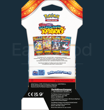 Pokemon - Scarlet &amp; Violet Surging Sparks Sleeved Booster
