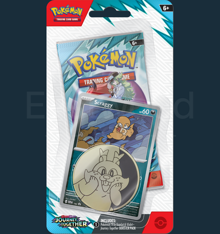 Pokemon - Scarlet &amp; Violet Journey Together Checklane Blister Scraggy