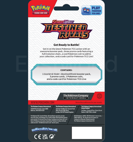 Pokemon - Scarlet &amp; Violet Destined Rivals Premium Checklane Blister Skeledirge