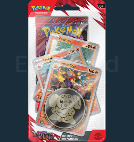 Pokemon - Scarlet &amp; Violet Destined Rivals Premium Checklane Blister Skeledirge