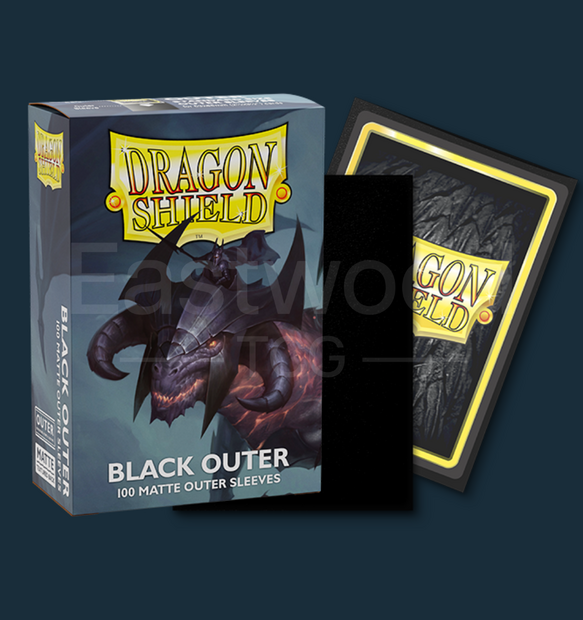 Dragon Shield Black - Matte Outer Sleeves