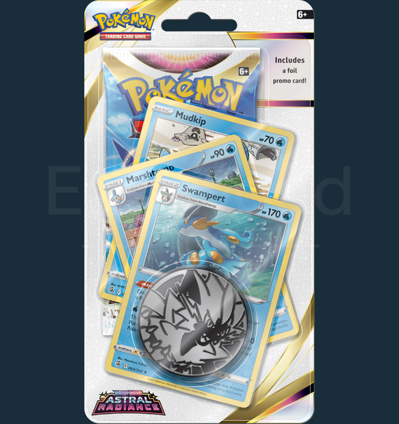 Pokemon - Sword &amp; Shield Astral Radiance Premium Checklane Blister Swampert
