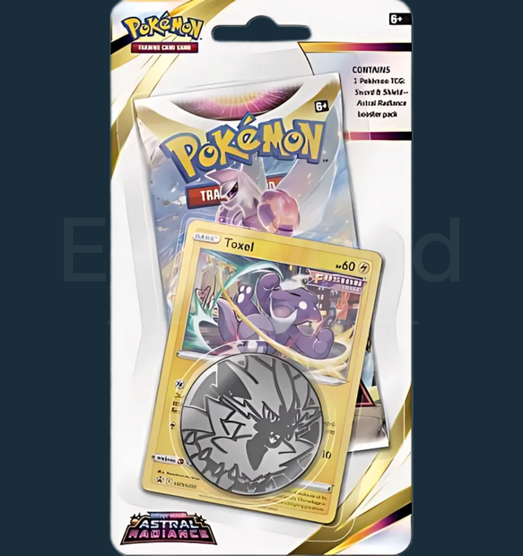 Pokemon - Sword &amp; Shield Astral Radiance Checklane Blister Toxel
