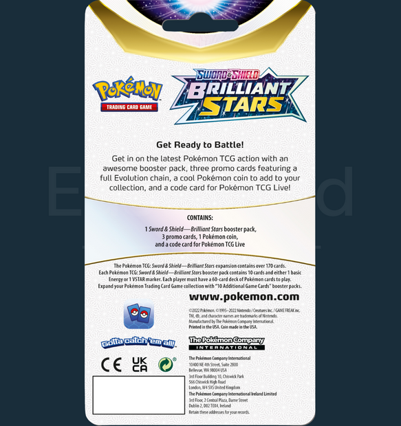 Pokemon - Sword &amp; Shield Brilliant Stars Premium Checklane Blister Hydreigon