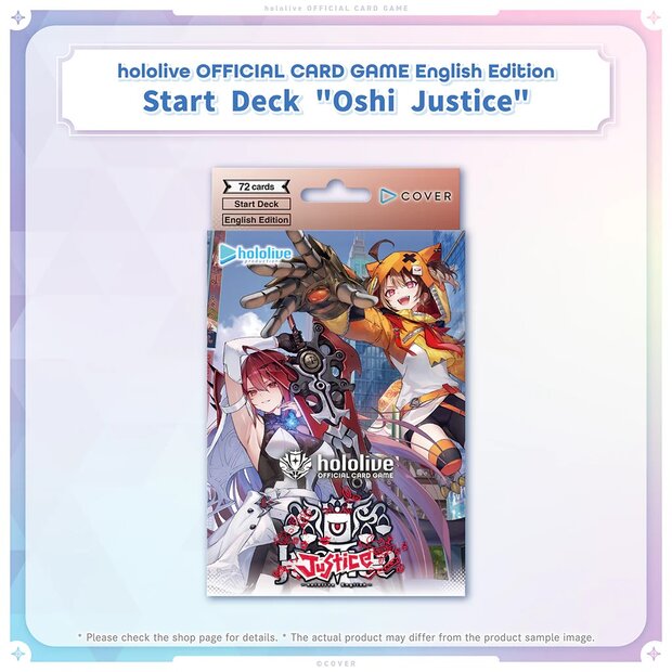 hololive OFFICIAL CARD GAME English Edition Start Deck "Oshi Justice"