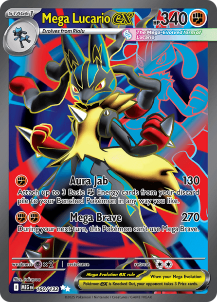 160/132 MEG - Mega Lucario Ex
